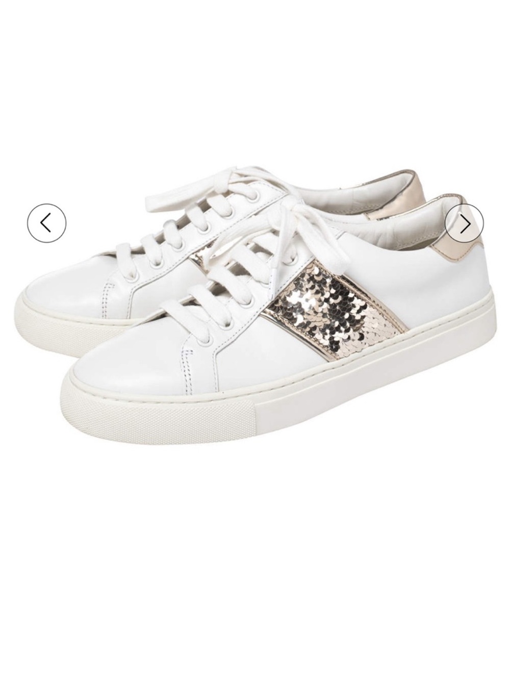 Tory Burch Carter Sneaker gold sequins size 8.5